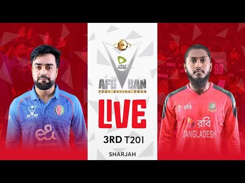 CRICKET LIVE: Afghanistan vs Bangladesh | 3rd T20I Match | October 5 | AFG v BAN | Sharjah | ACB