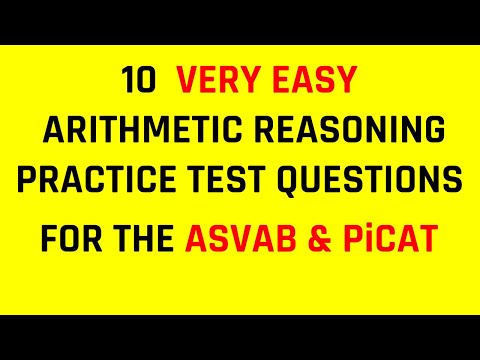 10 Easy Arithmetic Reasoning Practice Test Questions for the ASVAB & PiCAT