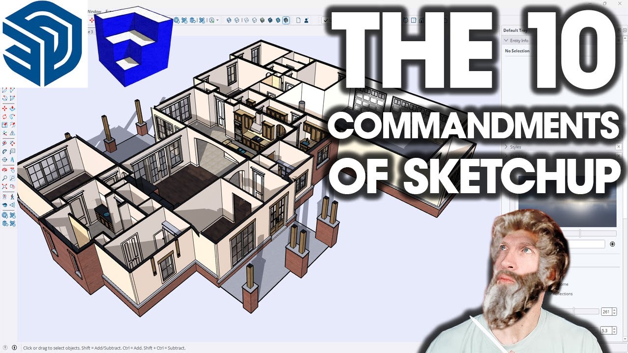 The 10 Top 10 SketchUp Commandments & Shortcuts 📐