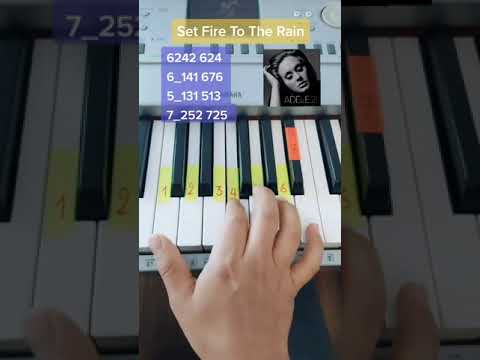 Set Fire To The Rain - Adele Piano Tutorial 🎹