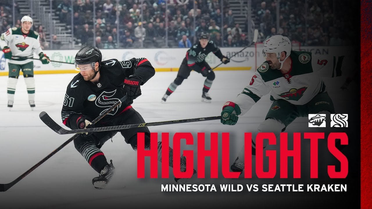 Minnesota Wild vs Seattle Kraken | 12/8 Game Highlights