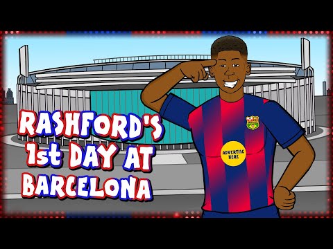 RASHFORD'S 1st DAY AT BARCELONA😂