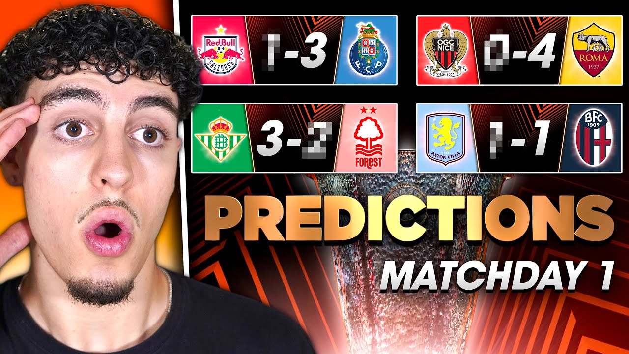 Europa League Matchday 1 Predictions ⚽