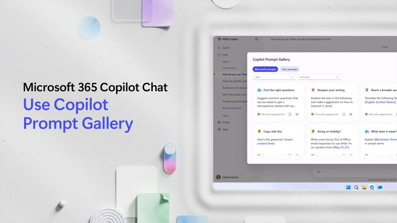 Use Copilot Prompt Gallery