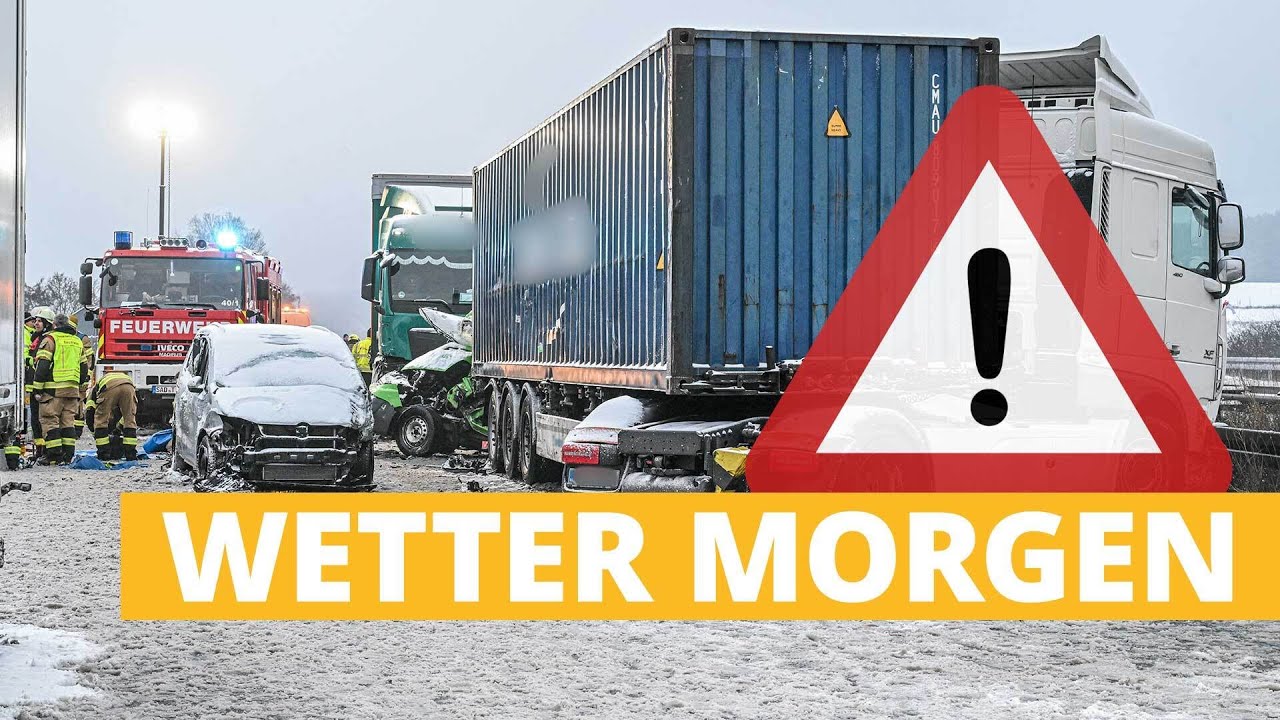 Morgen: Glatteis & Schnee – Vorsicht auf den Straßen ❄️