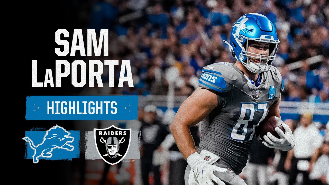 Sam LaPorta Shines in Lions Win vs. Raiders 🏈