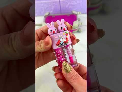 Packing Mini Suitcase with PURPLE Lip Balm Satisfying Video ASMR! ππβοΈ#shorts