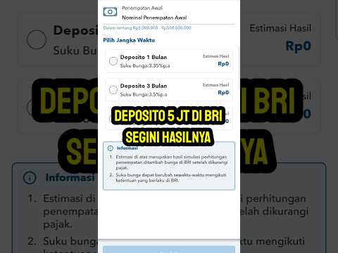 DEPOSITO BRI #shorts #shortvideo #deposito #depositobri