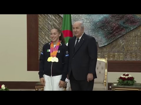 رئيس الجمهورية يستقبل البطلة الأولمبية والعالمية كيليا نمور