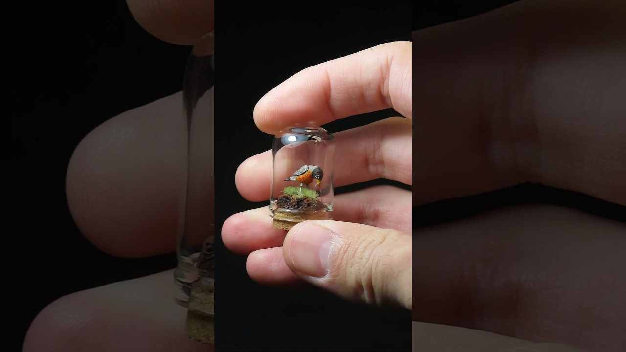 Tiny Robin 🐦 - Miniature Art