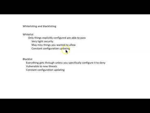 Whitelisting and blacklisting