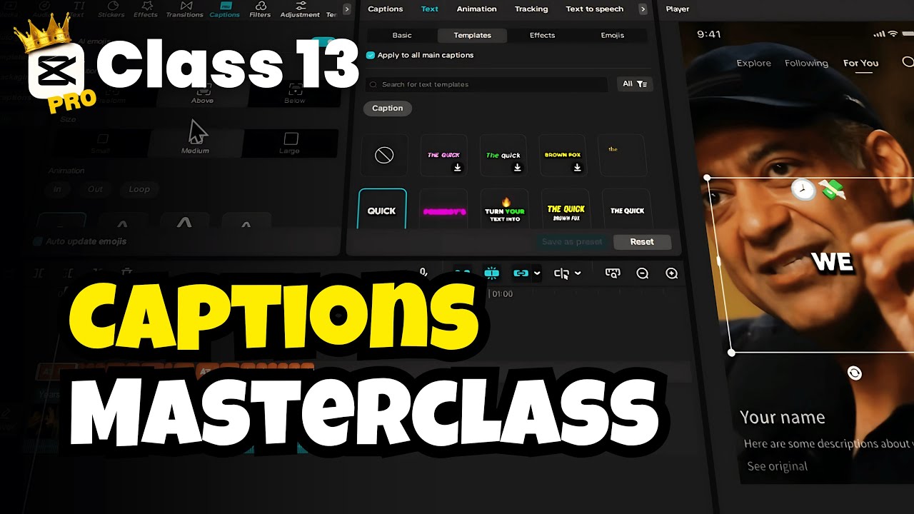 CapCut Captions Masterclass: 90% Learn in 10 Min 📱