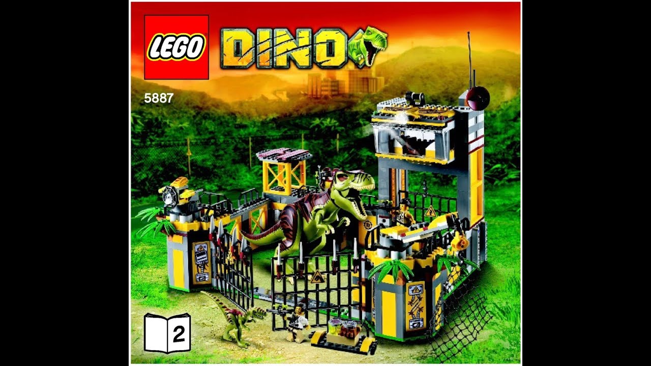 5887 LEGO Dino Defense HQ Phase 2 Instructions 🦖