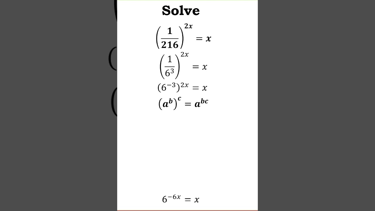 Ace Algebra: Solving Exponential Equations for Math Olympiad 🧠