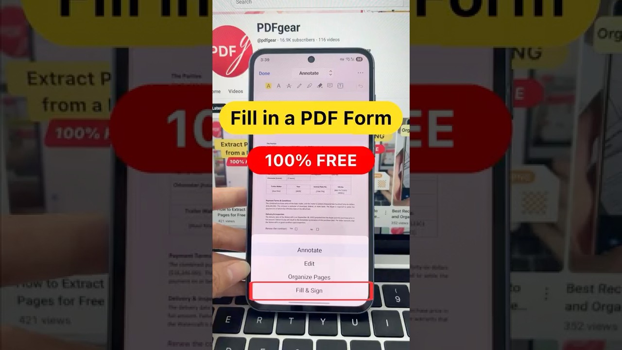 How to Fill and Sign a PDF Form for Free #pdfeditor