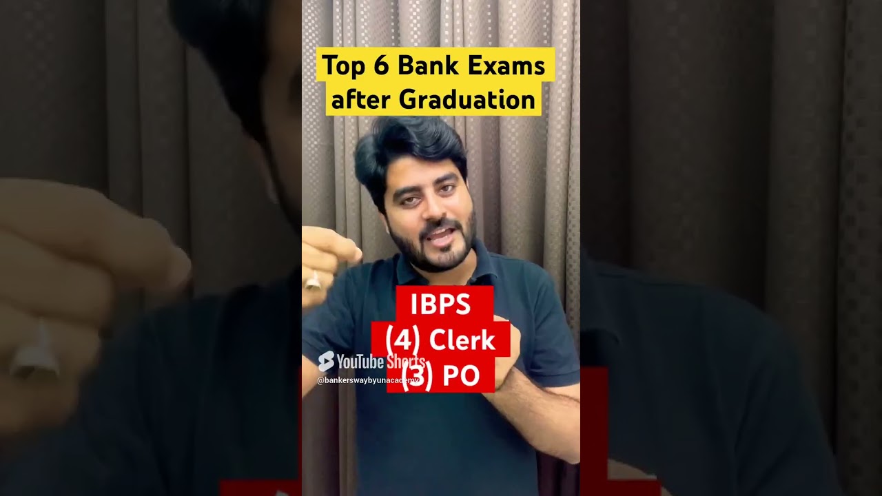 Top 6 Bank Exams after Graduation | Vishal sir #bankexams