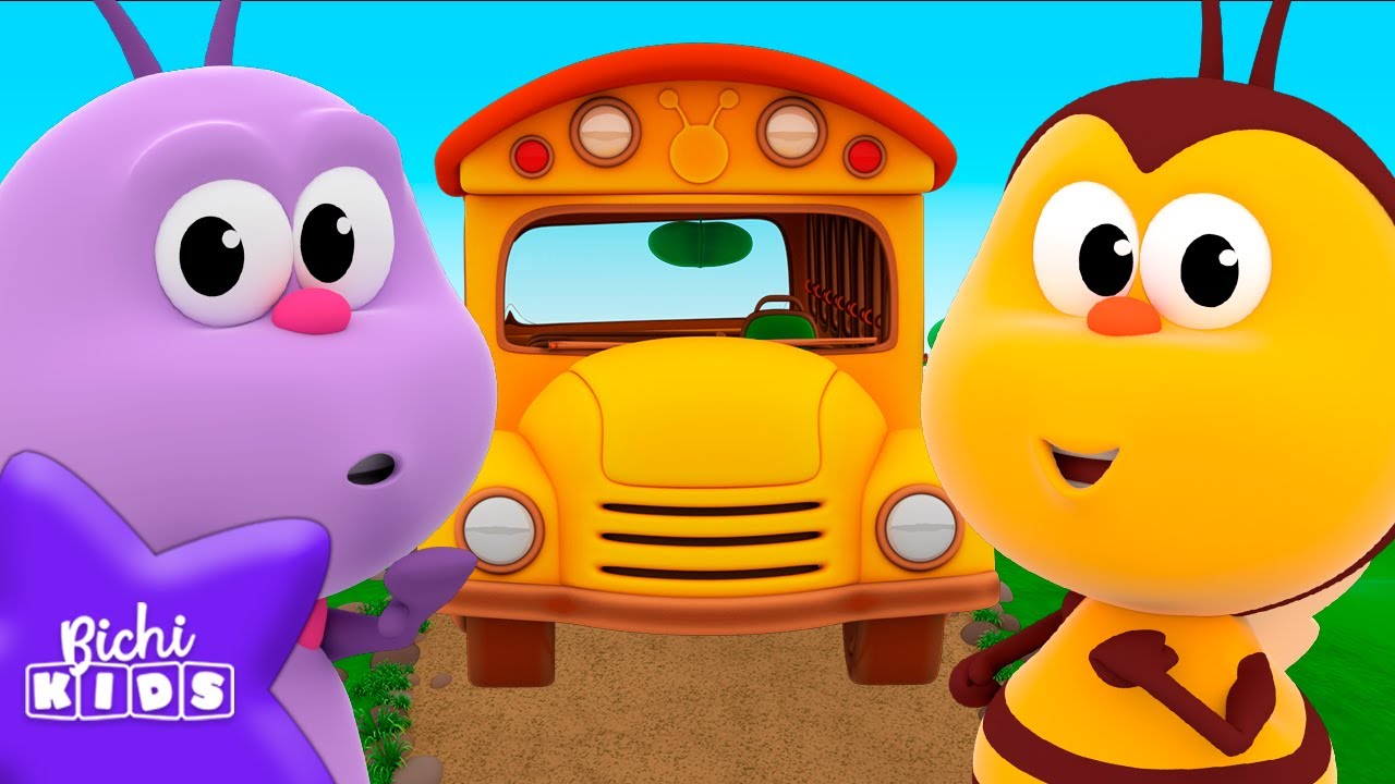 Las Ruedas del Autobús con Bichikids 🚌 Canciones Infantiles
