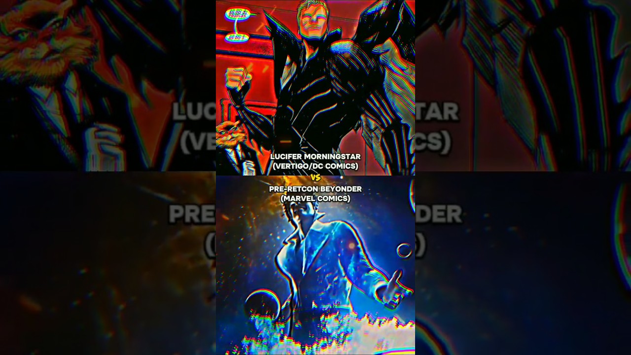 Lucifer Morningstar (DC Comics) Vs. Pre-Retcon Beyonder (Marvel Comics) | Battle | #marvelvsdc