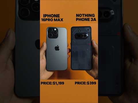 iphone 16 pro max Vs Nothing phone 3a Speed Test Comparison #shortfeed #shorts