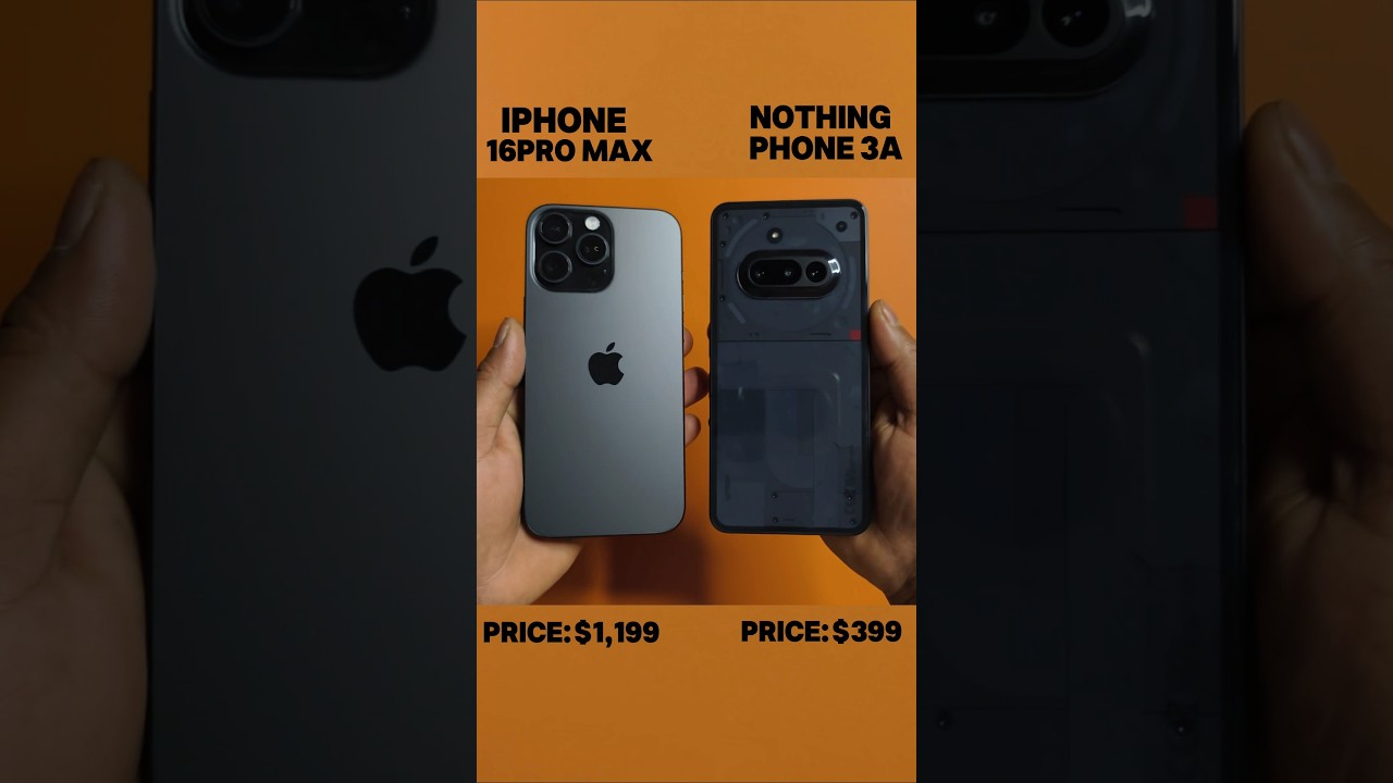 iPhone 16 Pro Max vs Nothing Phone 3a Speed Test 📱
