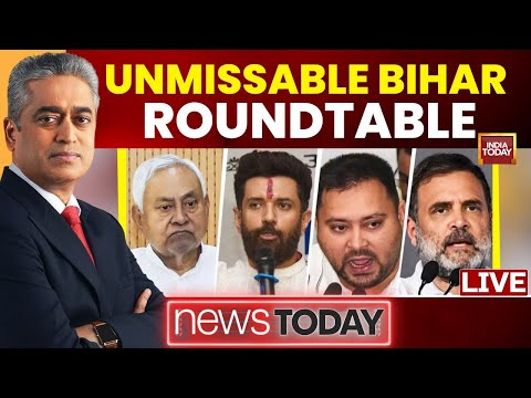 Rajdeep Sardesai Live: Unmissable Bihar Roundtable | Bihar Election LIVE Updates | NDA vs MGB Debate