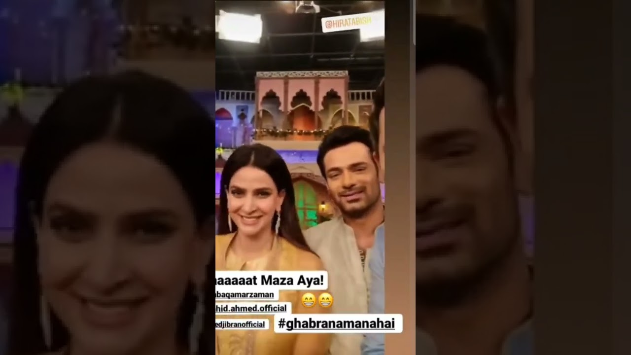 Promotion of 'Ghabrana Nahi Hai' in Cinemas Featuring Saba Qamar, Syed Jibran, and Zahid Ahmed