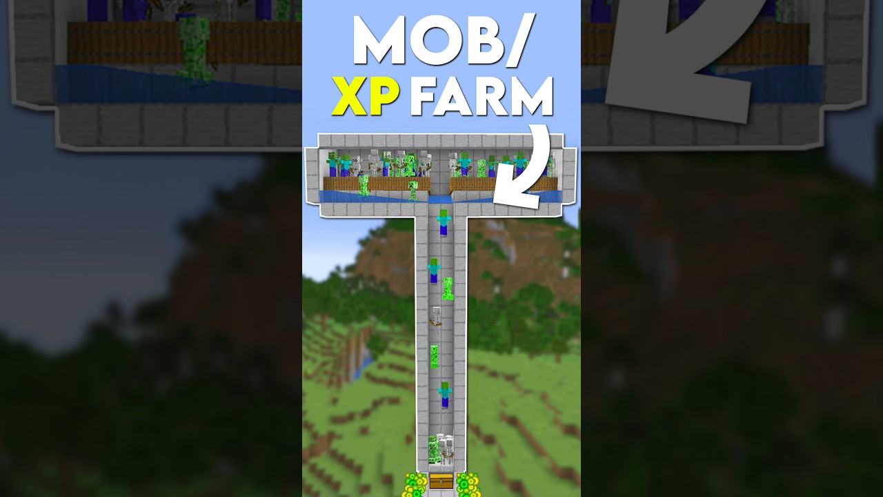 Minecraft 1.21: Simple Mob XP Farm Tutorial (No Mob Spawner)
