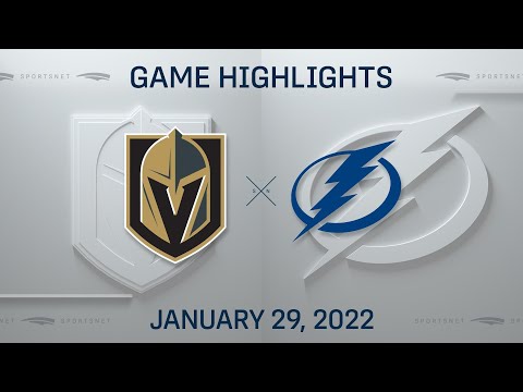 NHL Highlights | Golden Knights vs. Lightning - Jan 29, 2022