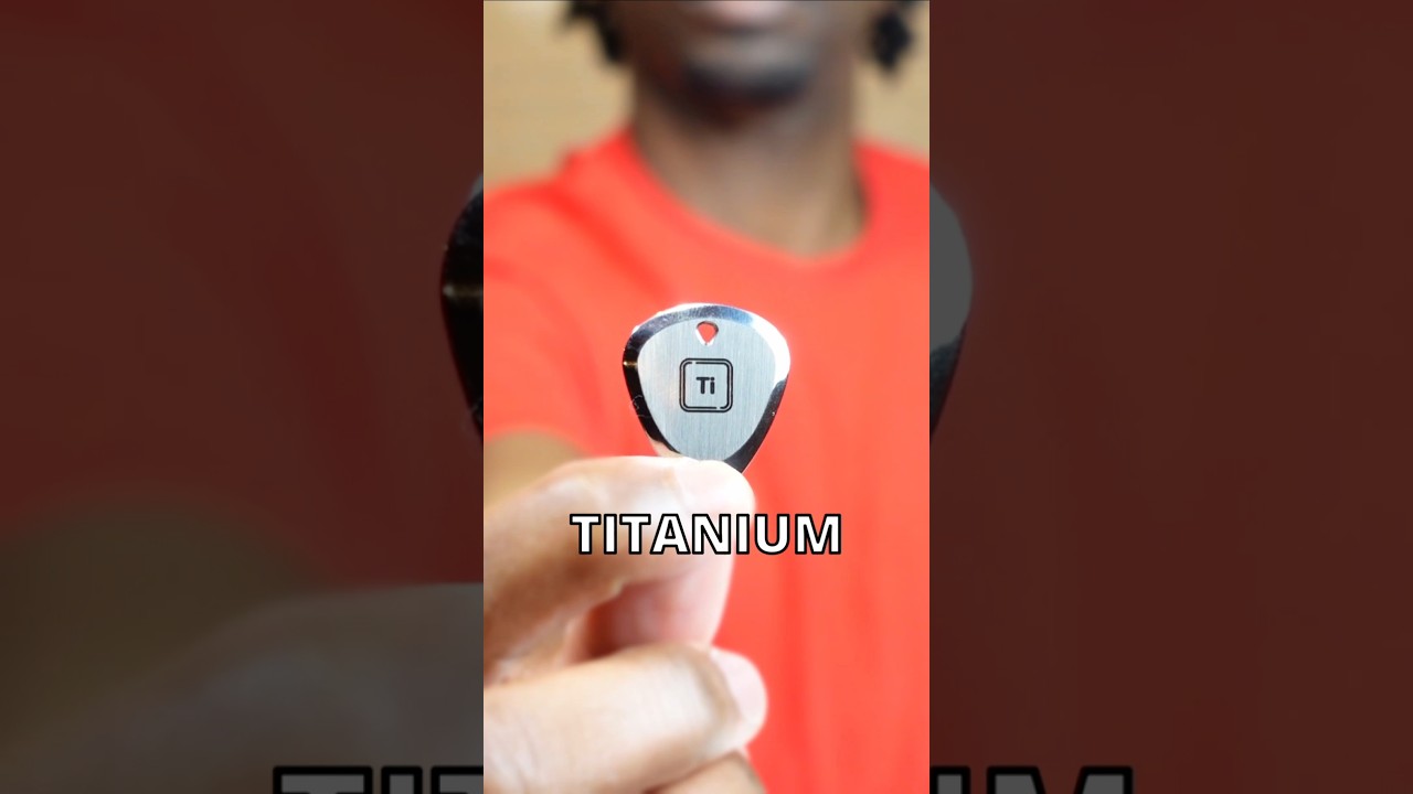 Upgrade Your Sound with a Durable Titanium Guitar Pick 🎸