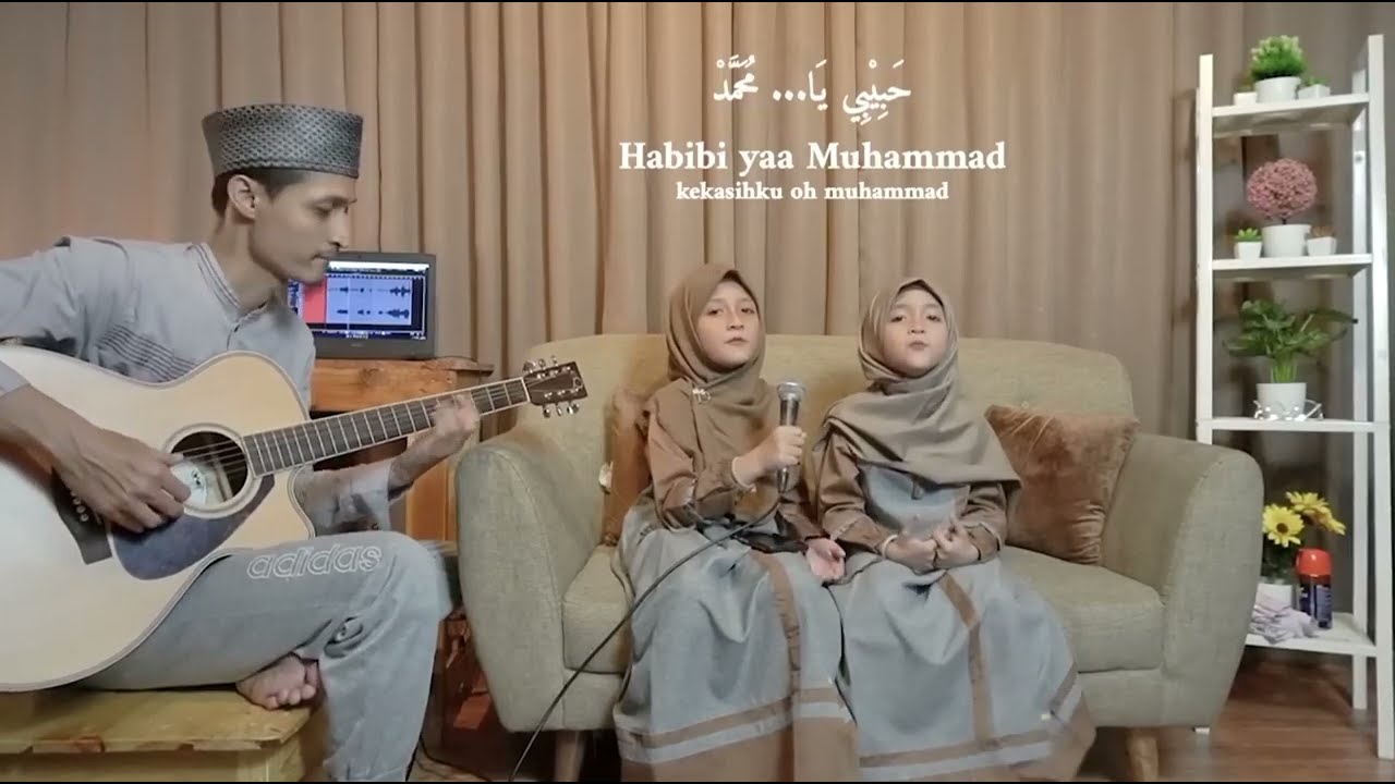 Habibi Ya Muhammad 🎶 | Live Performance by Two Little Girls | Trending Shorts