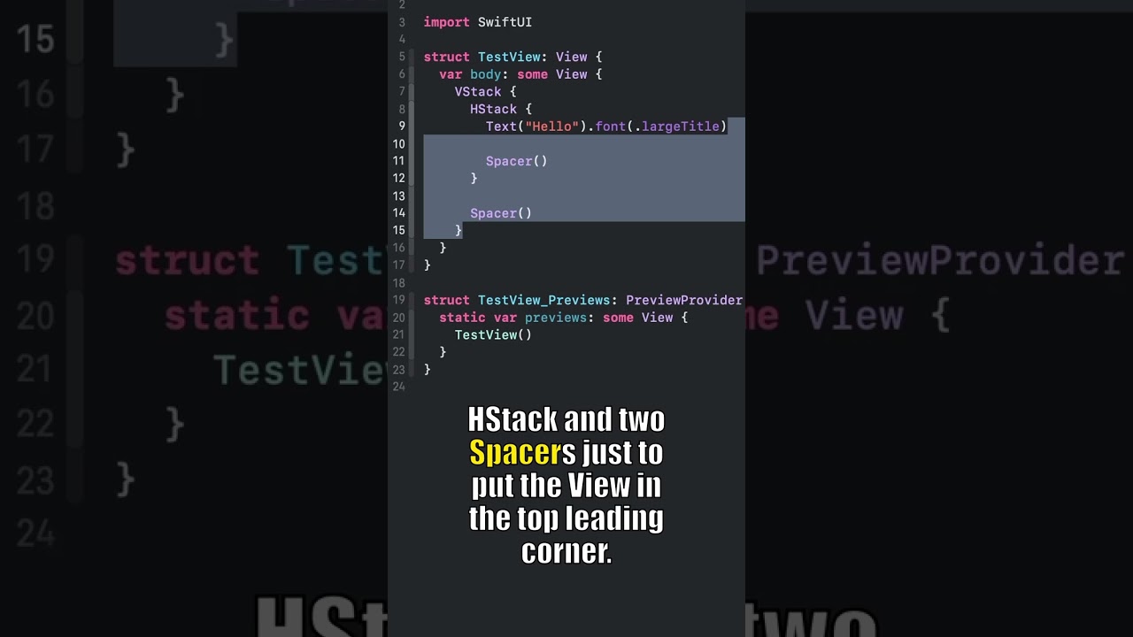 Stop using Spacer() in SwiftUI #shorts #swiftui #layout #xcode