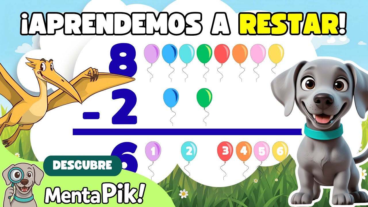 ¡Aprende a Restar con Dinosaurios y Diversión! 🦖 | Matemáticas para Niños