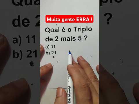 Muita gente ERRA essa questão de Matemática Básica #mathproblem #edutuber #matematicabasica