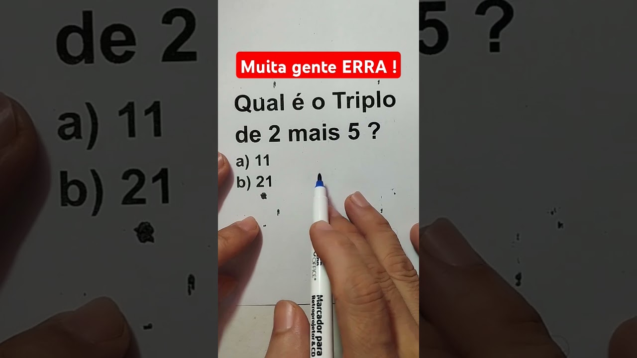 Você Erra Essa Pergunta de Matemática Básica? 🤔