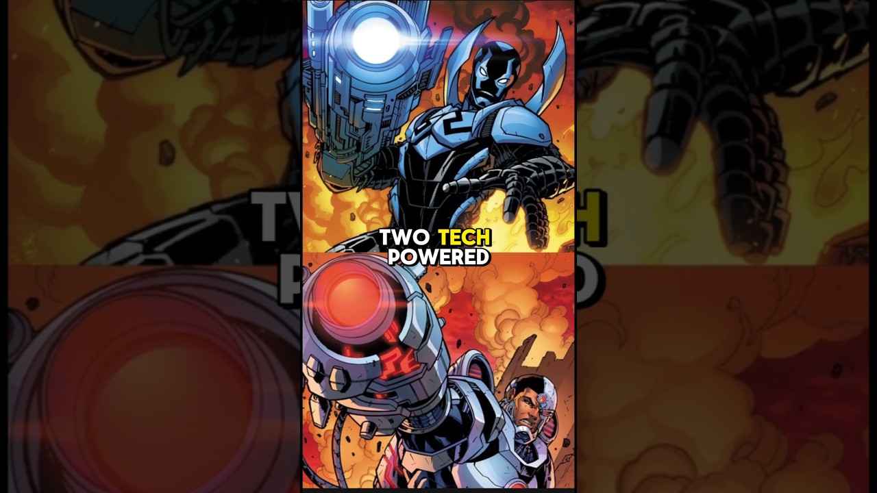 Tech Titans Face Off: Cyborg vs Blue Beetle ⚔️