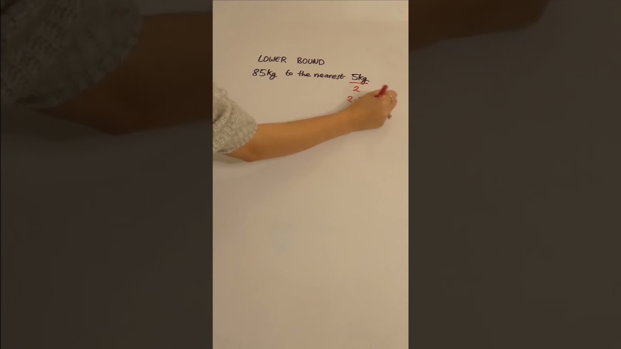 Understanding Lower Bounds in Mathematics #shorts #maths #gcse #bounds