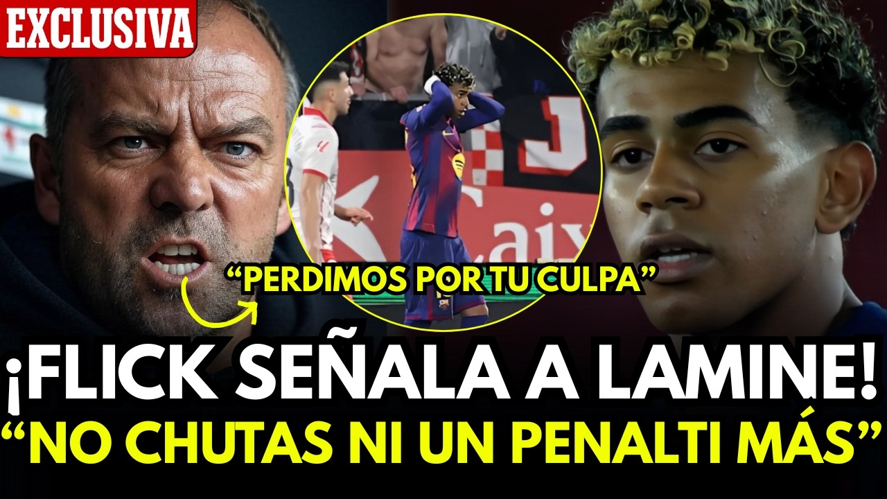 LO QUE NO SE VIÓ EN GIRONA: FLICK CULPÓ A LAMINE YAMAL DE LA DERROTA!