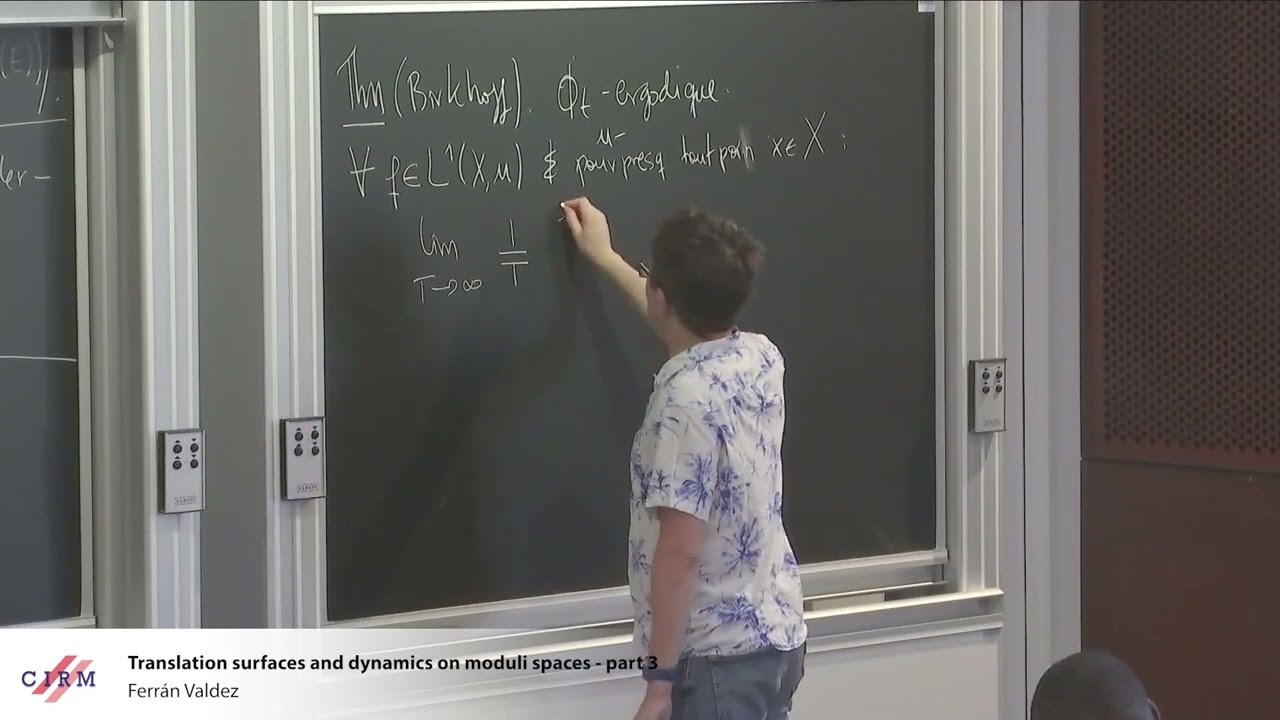 Ferrán Valdez: Translation Surfaces and Dynamics on Moduli Spaces - Part 3