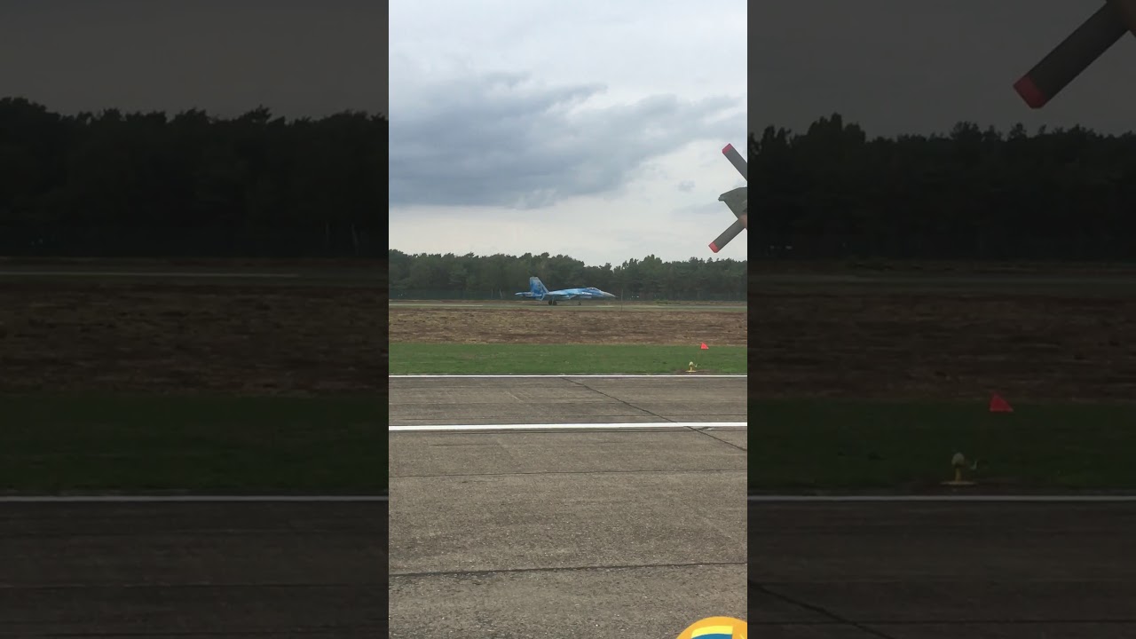 Su-27 landet unerwartet in Kleine Brogel ✈️