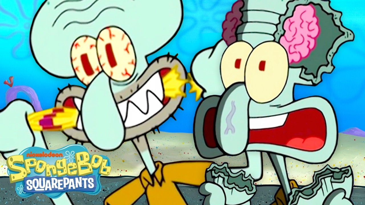 Squidward Losing His Patience for 45 Minutes Straight 😭🎻 | SpongeBob