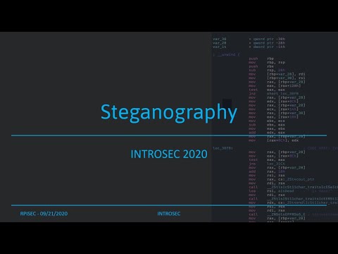 F2020 - Intro to Steganography
