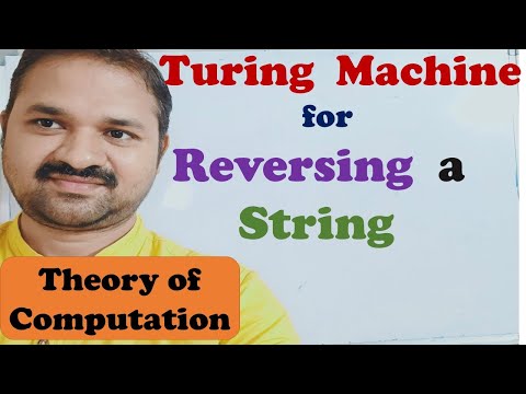 Design a Turing Machine for reversing a string || Theory of computation