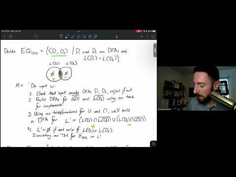 Example 7: Deciding and Recognizing Languages