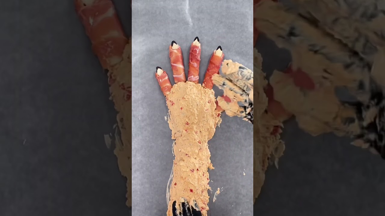 Spooky Halloween Hand Appetizer 🖐️