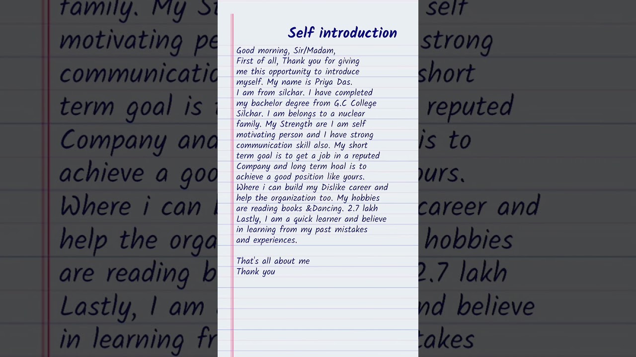 Master Your Self-Introduction in English | Easy Tips for Interviews β¨