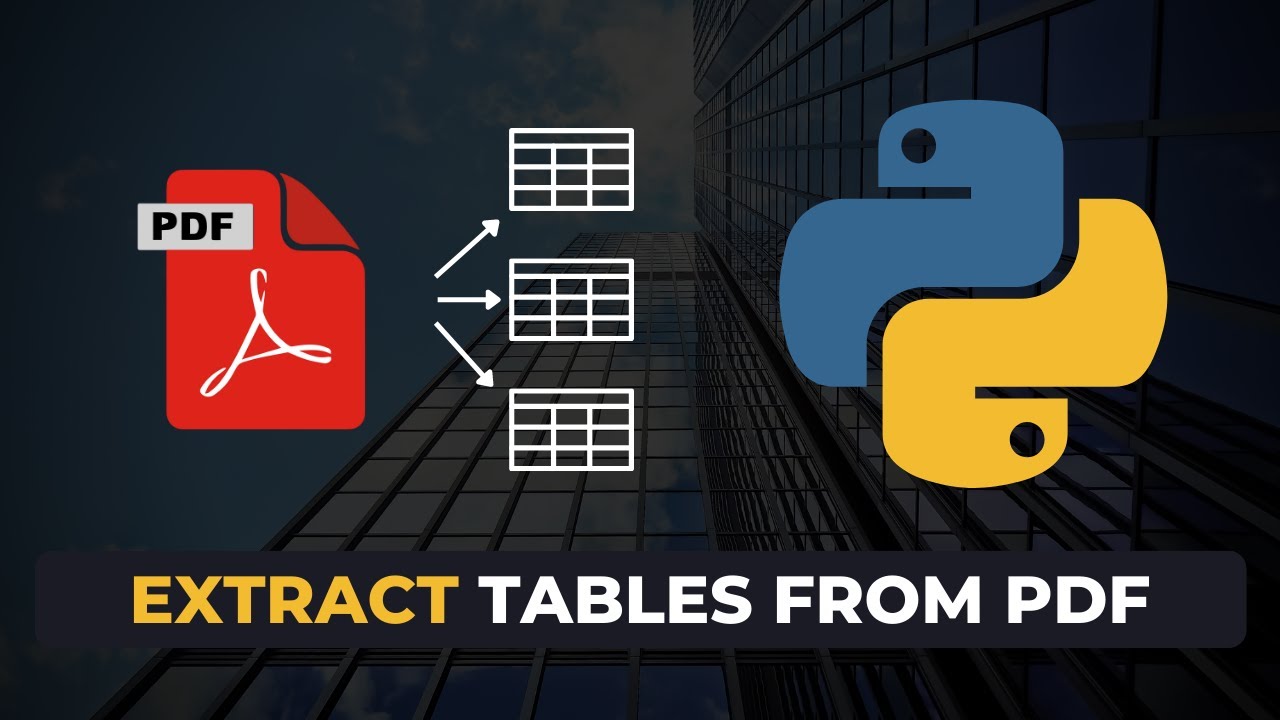 Extract Tables from PDFs with Python 📄