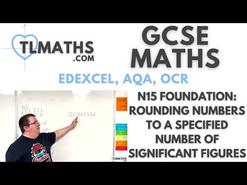 GCSE Maths: N15-11 [Rounding Numbers to a Specified Number of Significant Figures]
