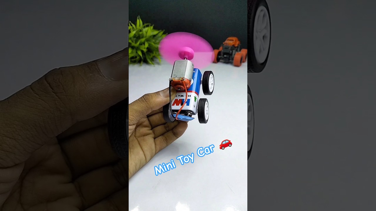 Build Your Own Electric Car at Home 🚗 | Easy DIY Mini Car with DC Motor