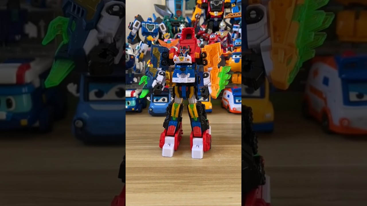 5-In-1 Thunder King Transform Robot | MINIFORCE Dinosaur Mecalobots Toy Set