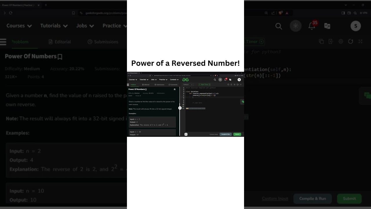 Discover the Surprising Results of Reversing and Powering Numbers in Python! ⚡